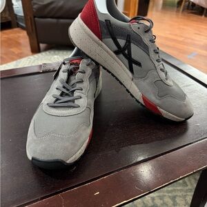 Gray and Red Men's Sneakers